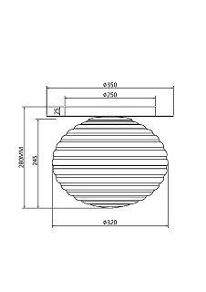 Потолочный светильник Reels E27х1