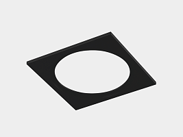 Рамка для серии COMBO 1 квадратная, черная, COMBO-1S1-BL