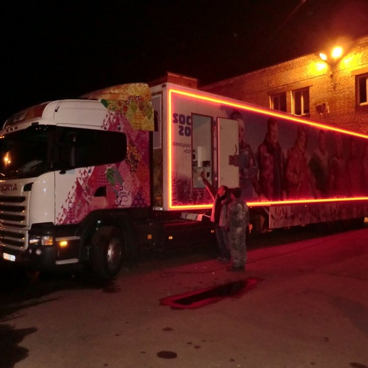 Подсветка грузовика (фуры) светодиодной лентой Arlight