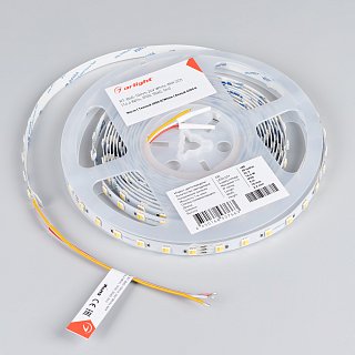Светодиодная лента RT-B60-10mm 24V White-MIX 2Ch (14.4 W/m, IP20, 5060, 5m) (Arlight, Изменяемая ЦТ)