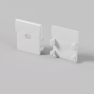 Комплект заглушек (для профиля 26×26) 2 шт., ALM-2626-EC 642060