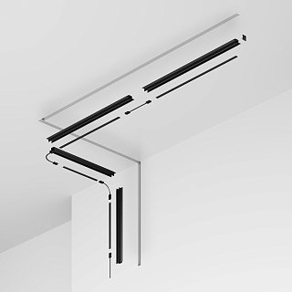 Профиль 2м Exility IP встраиваемый черный