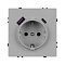 Механизм розетки с USB зарядкой SCT-NOBE-MUAC-SFPL-IS (230V, 16A) (Arlight, Никель)