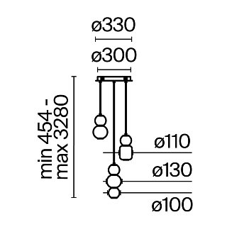 Подвесной светильник Drop 3000К 33Вт