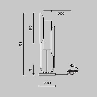 Настольный светильник Сipresso E14х1 40Вт