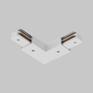 Угловой коннектор питания с вводом питания Unity белый