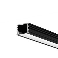 Алюминиевый профиль накладной 16x12 (Черный, 2 м), ALM-005-B-2M 631005