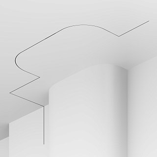 Шинопровод встраиваемый под ГКЛ 9,5 мм 1 м Levity