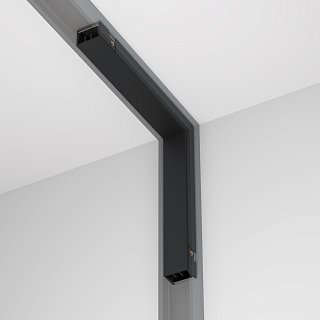 Коннектор питания угловой внутренний Basity, черный