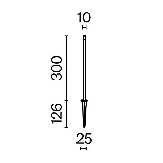 Ландшафтный светильник Spear 3000K 1Вт 24В IP 65
