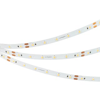 Светодиодная лента NT-A60-8mm 24V Cool 8K (4.8 W/m, IP20, 3528, 5m) (Arlight, Открытый)