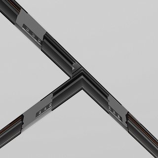 Коннектор Т-образный Exility встраиваемый под ГКЛ 9,5мм, черный