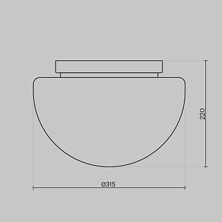 Потолочный светильник Glassy E27х1