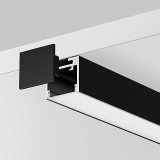 Комплект заглушек (для профиля 25×22) 2 шт., ALM-2522-B-EC 642066