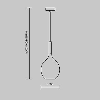 Подвесной светильник Duality E27х1