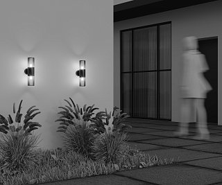 Настенный светильник (бра) Amas E27x2 60Вт IP 54