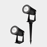 Ландшафтный светодиодный светильник 15 Вт, 36°, 100-240В, 3000К (тёплый белый), IP65, чёрный, FL-F24A-15-BL-WW