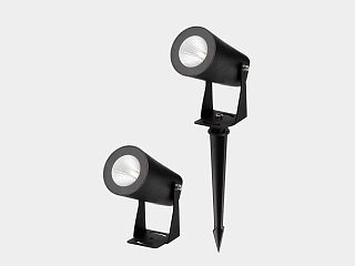 Ландшафтный светодиодный светильник 15 Вт, 36°, 100-240В, 3000К (тёплый белый), IP65, чёрный, FL-F24A-15-BL-WW