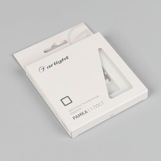 Рамка пластиковая FRM-PERIO-PL-1-WH (Arlight, -)