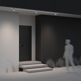 Уличный трековый светильник Alfa Elasity IP 3000K 16Вт 38° белый