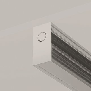 Заглушка торцевая 2 шт. Exility накладной белый