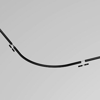 Коннектор радиусный D600 накладной Levity черный