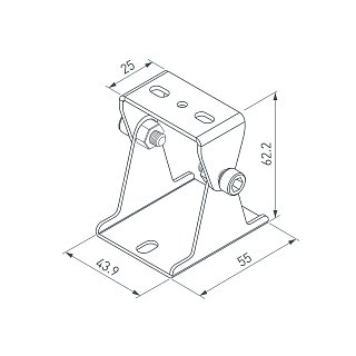 Держатель SL-LINE поворотный (Arlight, Металл)