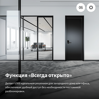 Умный замок U300 | Aqara Smart Lock U300, черный