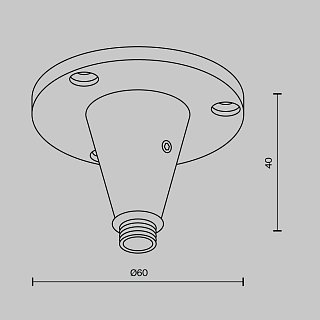 Фиксатор для накладного монтажа системы Shelf