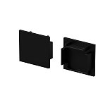 Комплект заглушек (для профиля 25×22) 2 шт., ALM-2522-B-EC 642066