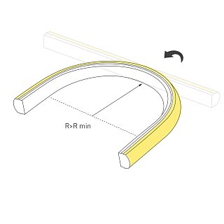 Лента герметичная MOONLIGHT-TOP-X320-11x7mm 24V Warm3000 (10 W/m, IP65, CSP, 5m, wire x2) (Arlight, Силикон)