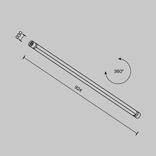 Светильник Basis для системы освещения Shelf 3000К 24Вт 100°