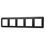Рамка пластиковая FRM-VERSA-PL-5-BK (Arlight, -)