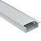 Алюминиевый профиль встраиваемый с фланцем 22×6 (Серебро, 2 м), ALM004S-2M