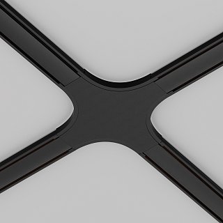 Коннектор питания X-образный Radity черный