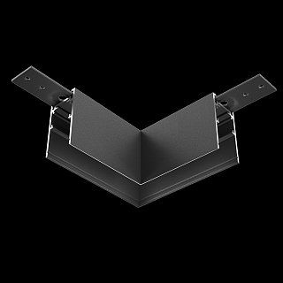 Коннектор угловой Exility накладной черный