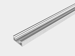 Алюминиевый крепёж 1 м для неоновой ленты 20×13 мм двойное свечение MNT-DU1020-1000