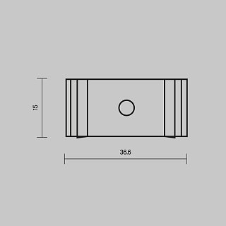 Комплект креплений (для профиля 35×35) 4 шт., ALM-3535A-MT 642032