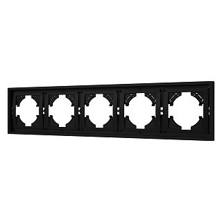 Рамка пластиковая FRM-TENDO-SFPL-5-BK (Arlight, -)