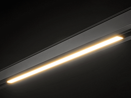 Светильник трековый линейный, серия SY-LINK, Черный, 12Вт, IP20, Теплый белый (3000К), SY-LINK-600-BL-12-WW