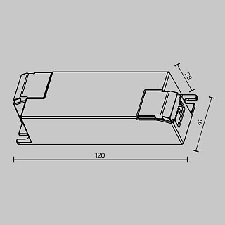 Источник тока DALI NFC DT8 25W 250-700mA +PUSH DIM