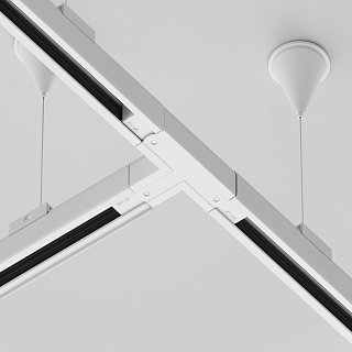 Коннектор Т-образный левый Trinity белый