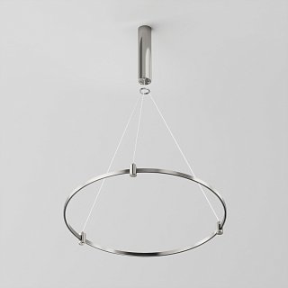 Готовая конструкция круглая D650мм c основанием под блок питания без светильников и блока питания, платина