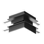 Угловой коннектор внешний Gravity встраиваемый черный