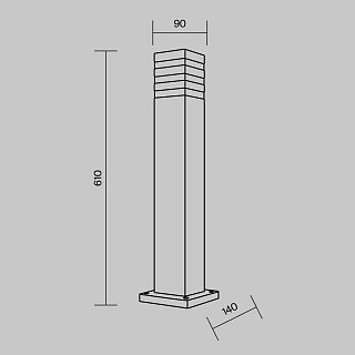 Ландшафтный светильник Unter den Linden E27х1 60Вт IP 54