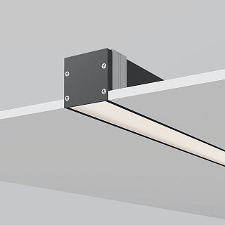 Радиусный профиль 35x35 линейный черный 2.5м