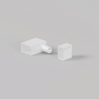 Заглушки для гибкого неона 12x6 мм 2 шт. (выход вверх/вниз)