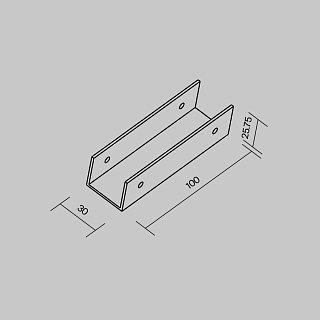 Коннектор прямой для профиля Elasity IP