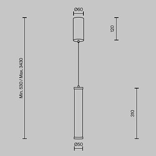 Подвесной светильник Yora 2700-4000К 8Вт