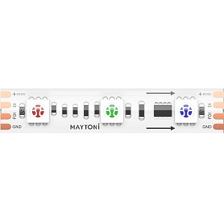Светодиодная лента 12В 5050 14,4Вт/м RGB 5м IP 67 201244